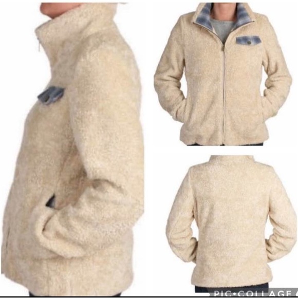 Pendleton Heavy Sherpa FullZip Jacket Wool flannel trims Size XL GREAT CONDITION - Picture 6 of 7